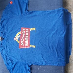 Mcdonalds Hamburgers Mens Apparel Collection Graphic T-Shirt color blue